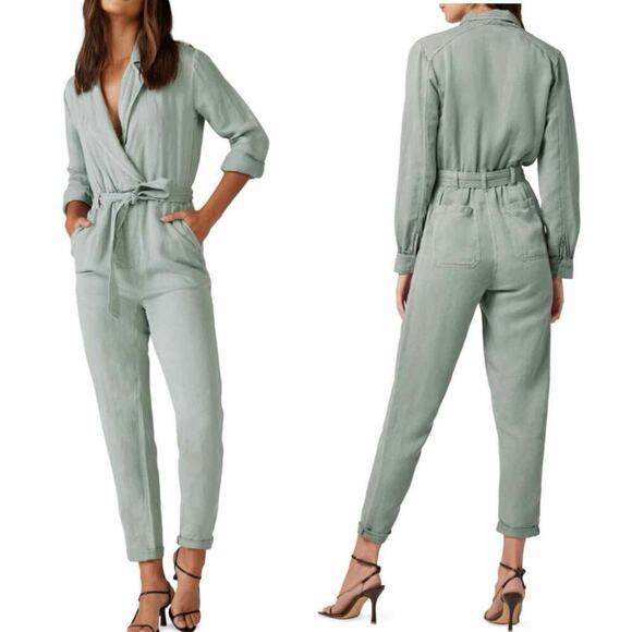 Joe’s Jeans The Shirley Belted Utility Wrap Linen Blend
Jumpsuit Size Large - Picture 5 of 12
